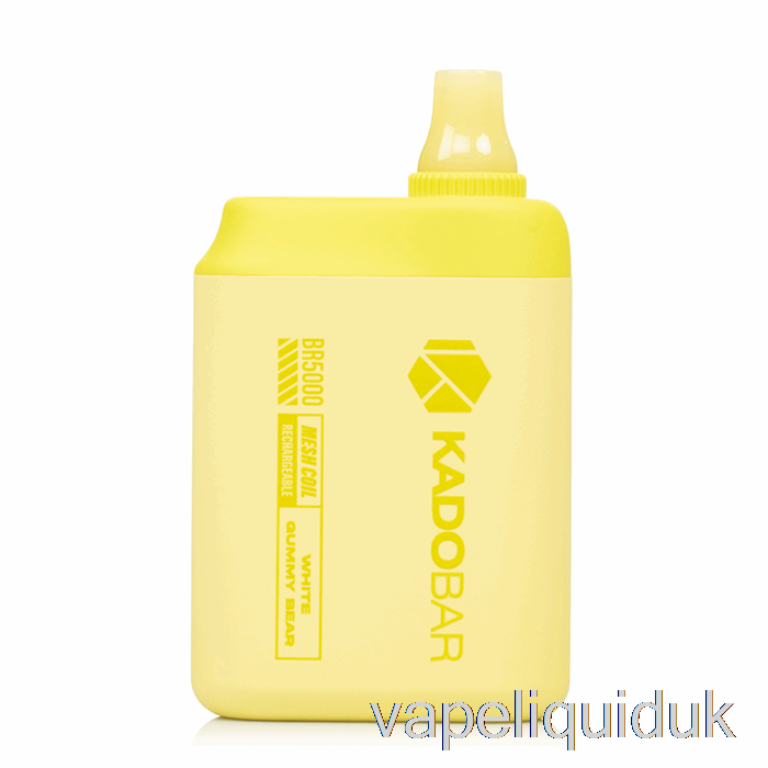 Kado Bar BR5000 Disposable White Gummy Bear Vape Liquid